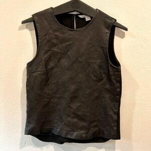 DVF Lambskin Leather Sleeveless Short